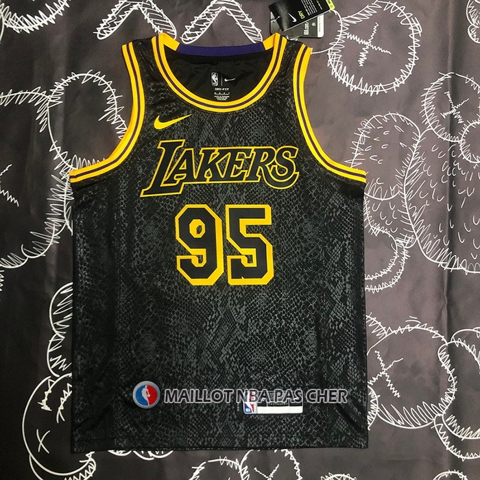 Maillot Los Angeles Lakers Juan Toscano-Anderson NO 95 Mamba 2021-22 Noir
